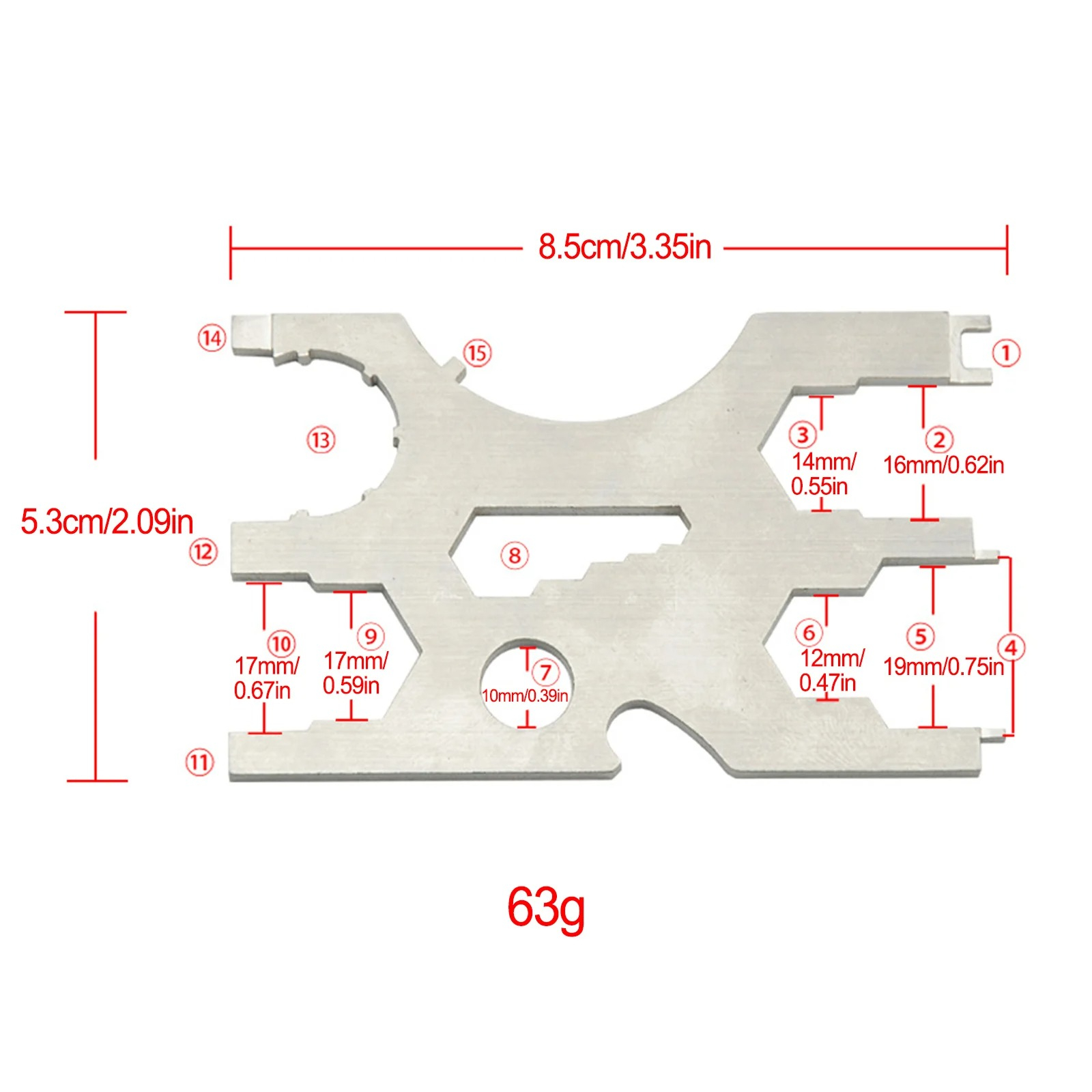 316 Stainless Steel Scuba Divi - Multitool Credit Card recension och pris