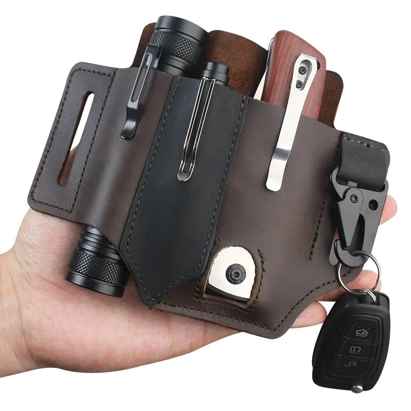 EDC PU Leather Tool Pouch Mult - Leather Edc. Carry Pouch recension och pris