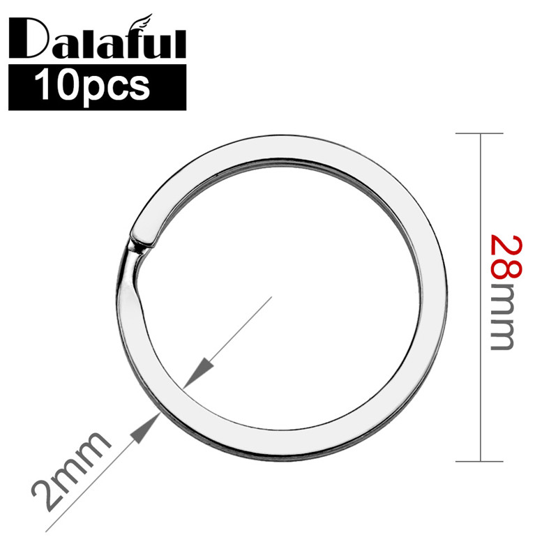 10pcs 28mm Keychain Split Ring - Compass Keychain Mini recension och pris