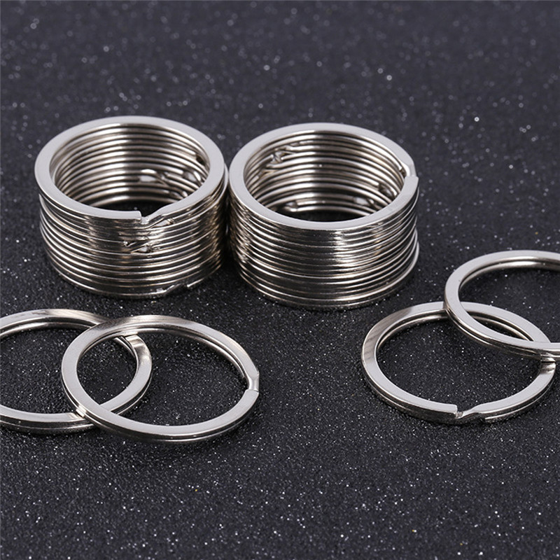 10pcs 28mm Keychain Split Ring - Compass Keychain Mini recension och pris
