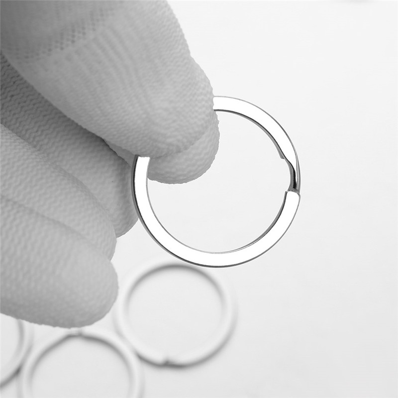 10pcs 28mm Keychain Split Ring - Compass Keychain Mini recension och pris