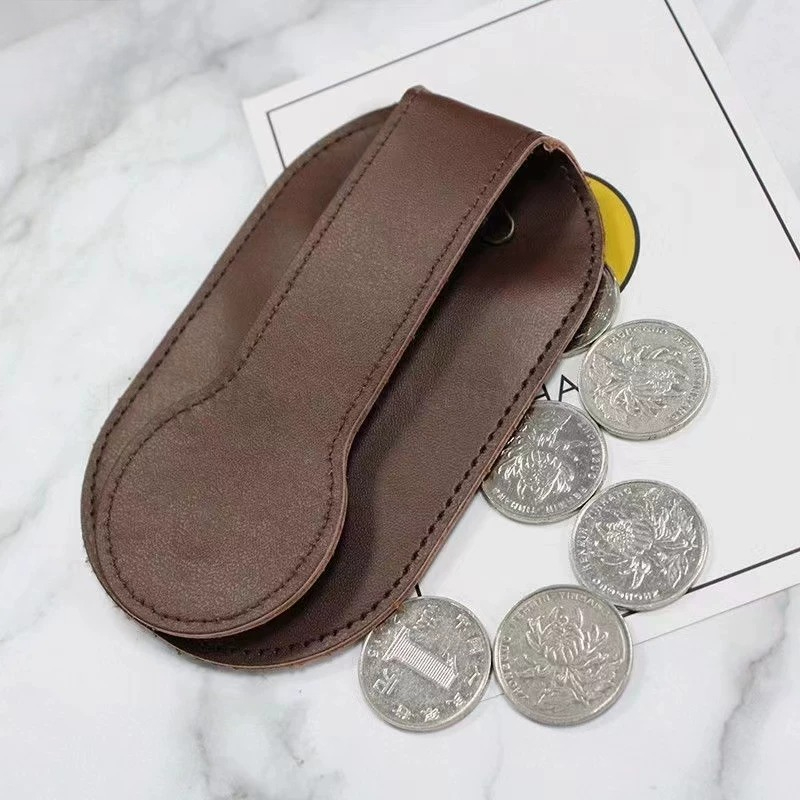 Women Foldable EDC Coin Purse  - Leather Edc. Carry Pouch recension och pris