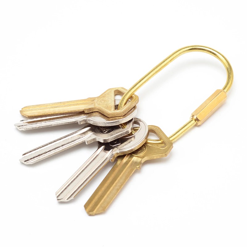 Solid Brass Screw Lock Keychai - Edc Car Carry recension och pris
