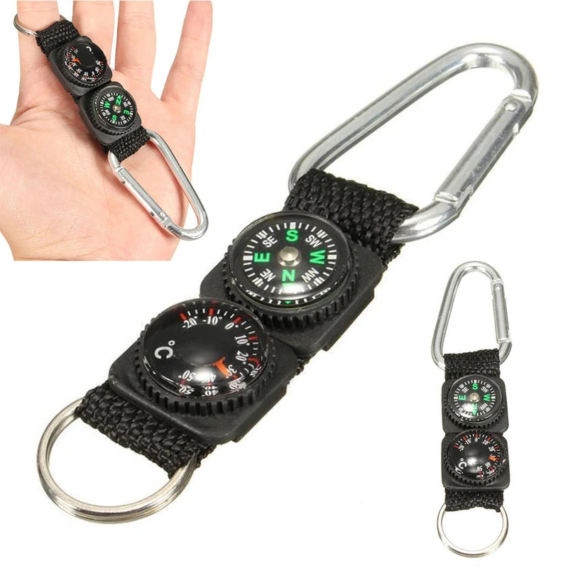 1pc Universal Multifunction 3  - Compass Keychain Mini recension och pris
