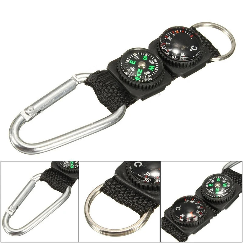 1pc Universal Multifunction 3  - Compass Keychain Mini recension och pris
