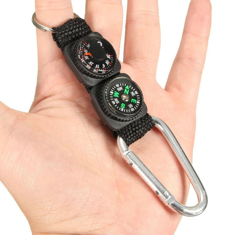 1pc Universal Multifunction 3  - Compass Keychain Mini recension och pris