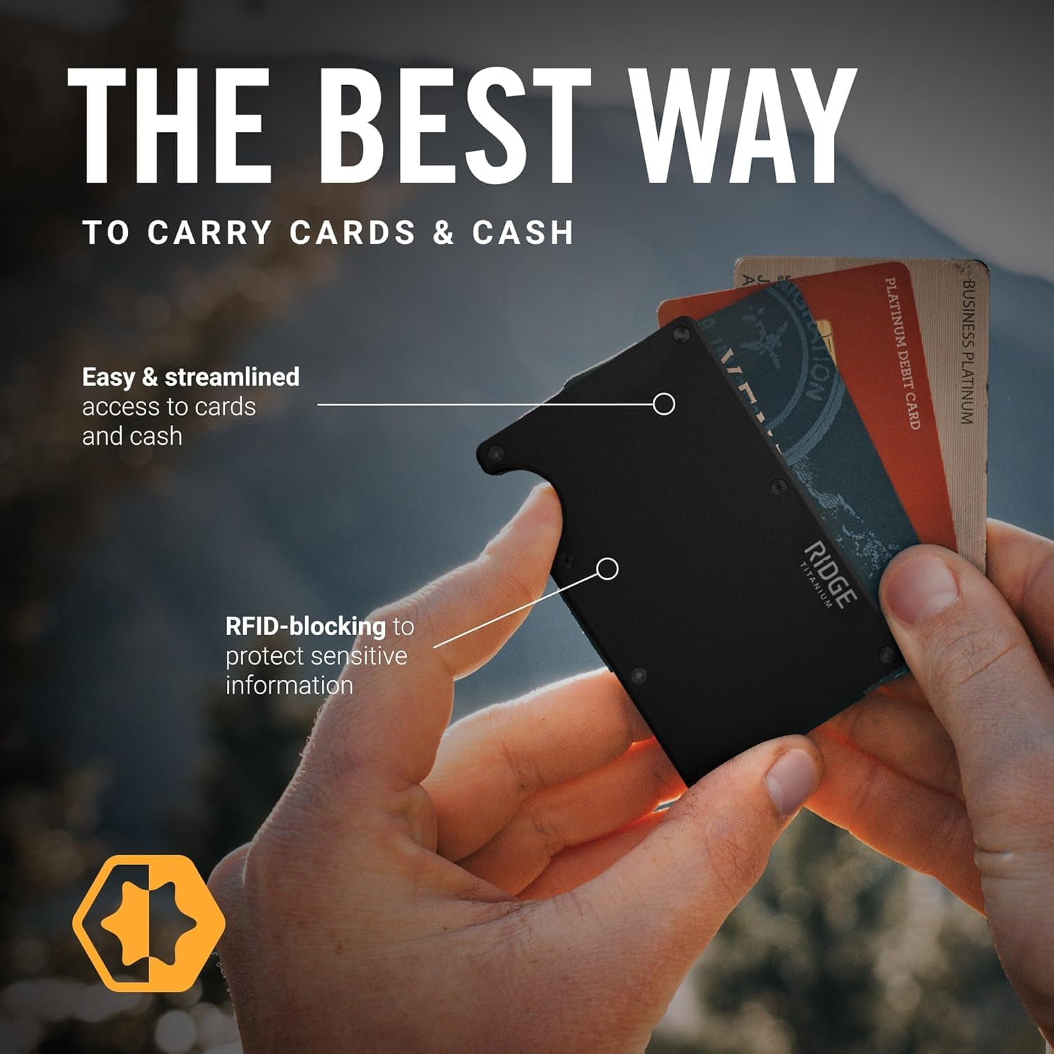 The Ridge Wallet for Men, RFID - Wallet Slim Titanium recension och pris