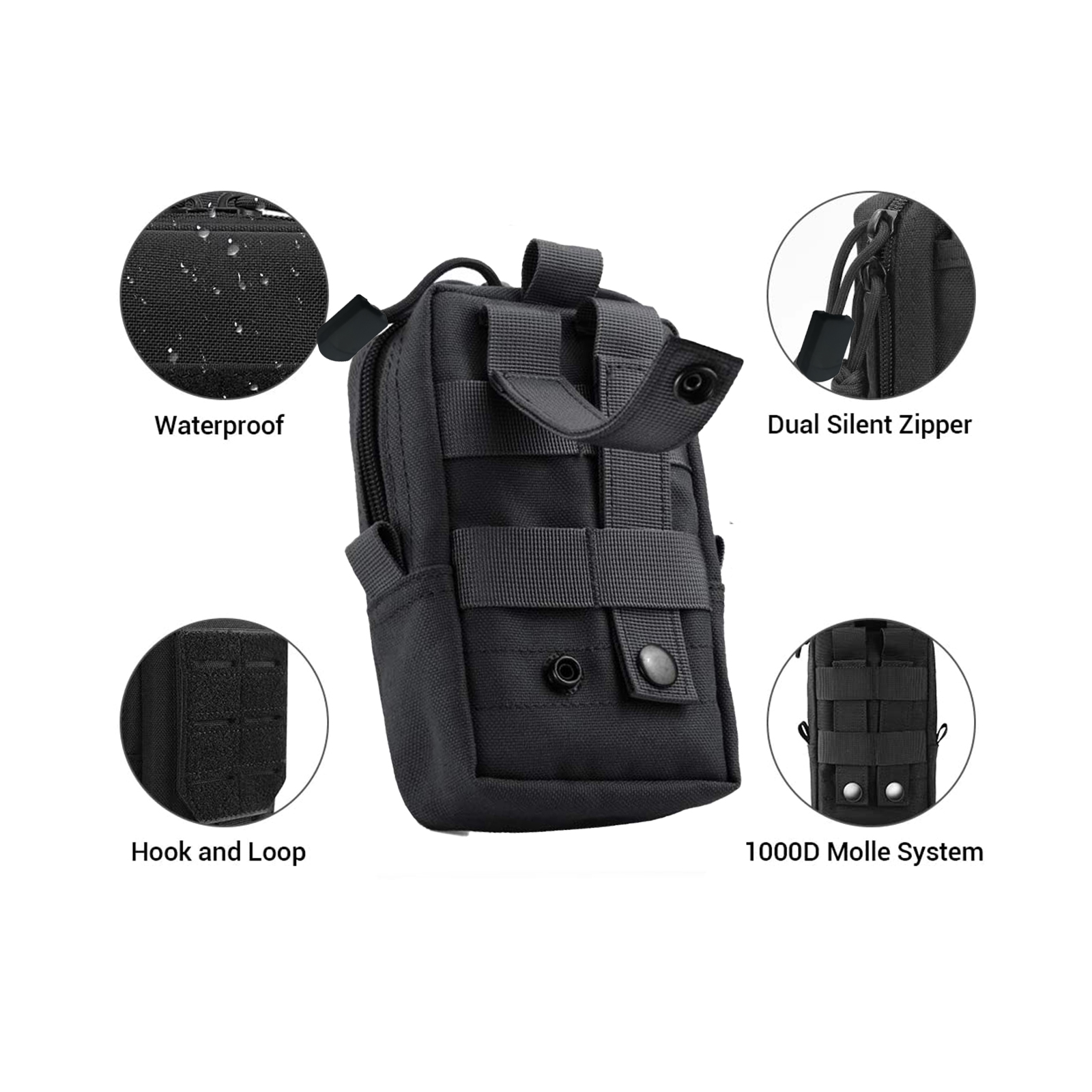 Tactical Molle Pouch Waist Bag - Edc Carry Pouch recension och pris