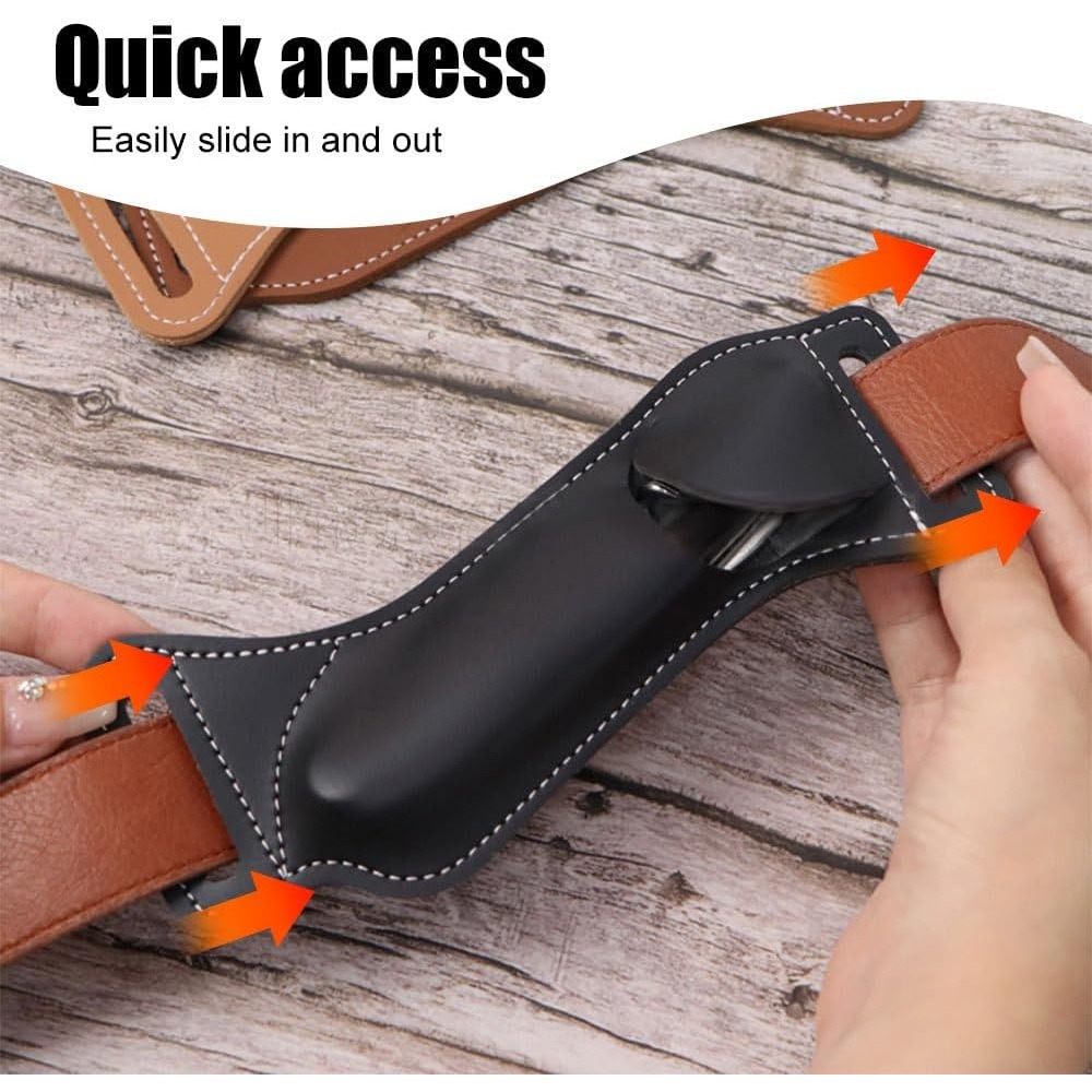 Tactical EDC Folding Knife She - Leather Edc. Carry Pouch recension och pris