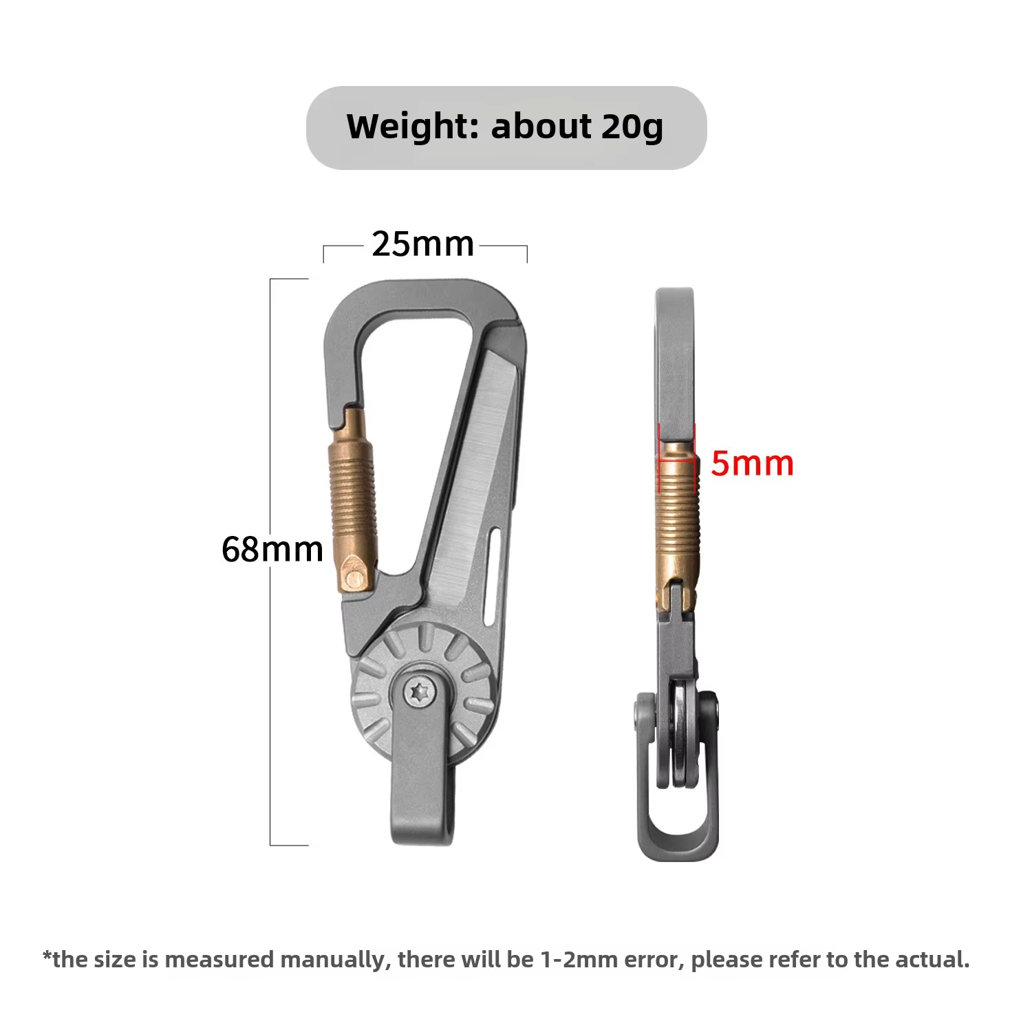 New Mini Titanium Alloy Keycha - Edc Car Carry recension och pris
