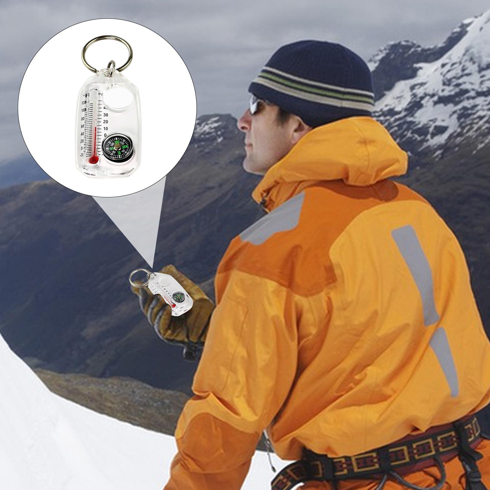 3in 1Pocket Survival Compass M - Compass Keychain Mini recension och pris
