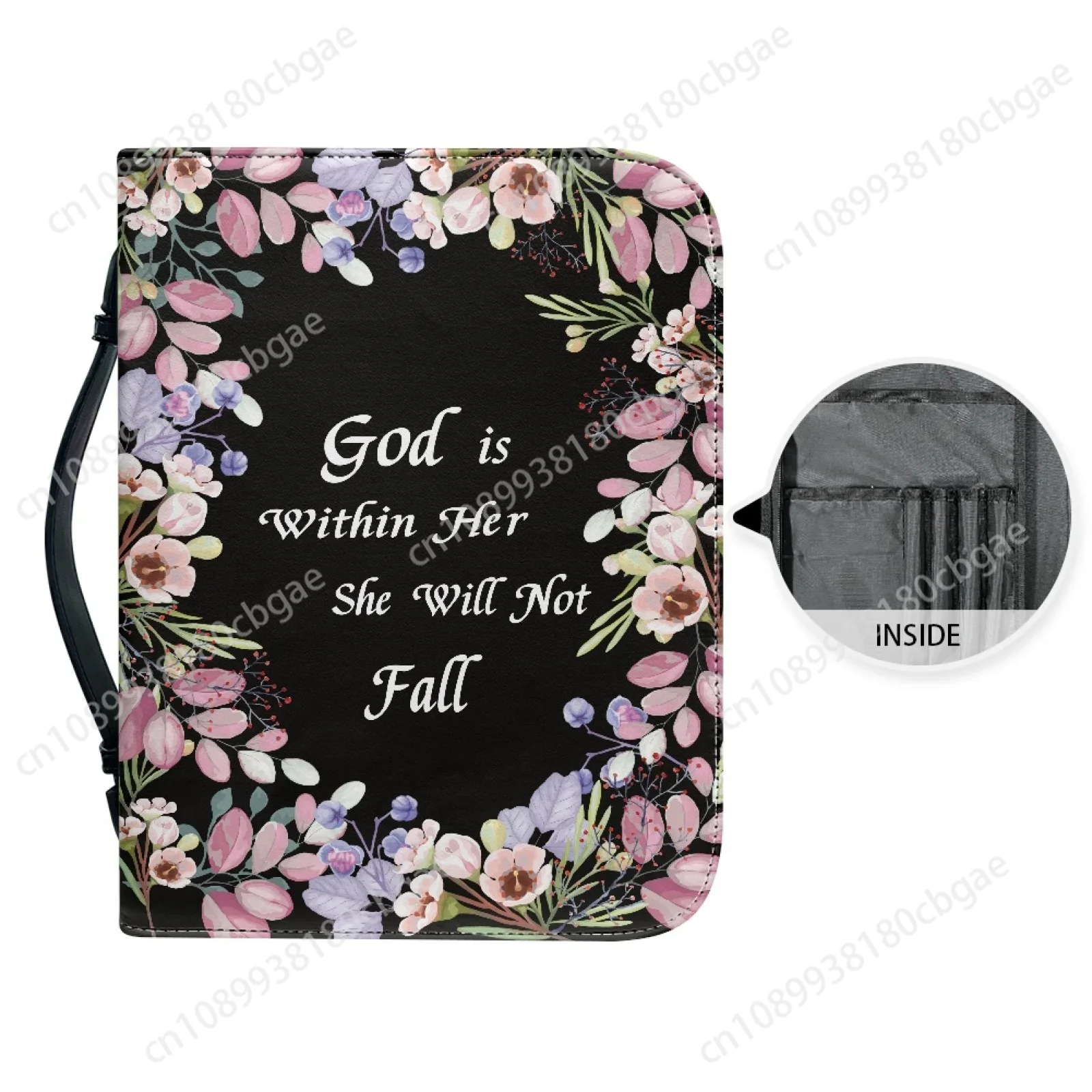 Flowers Verse Pattern Leather  - Edc Carry Bag recension och pris