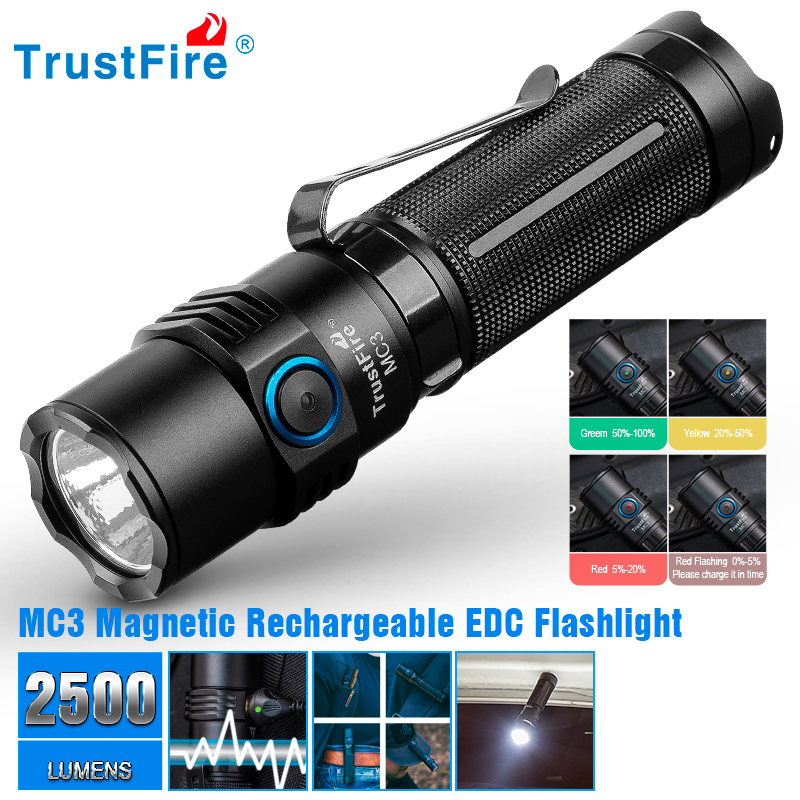 Trustfire Mc3 High Power Recha - Edc Car Carry recension och pris