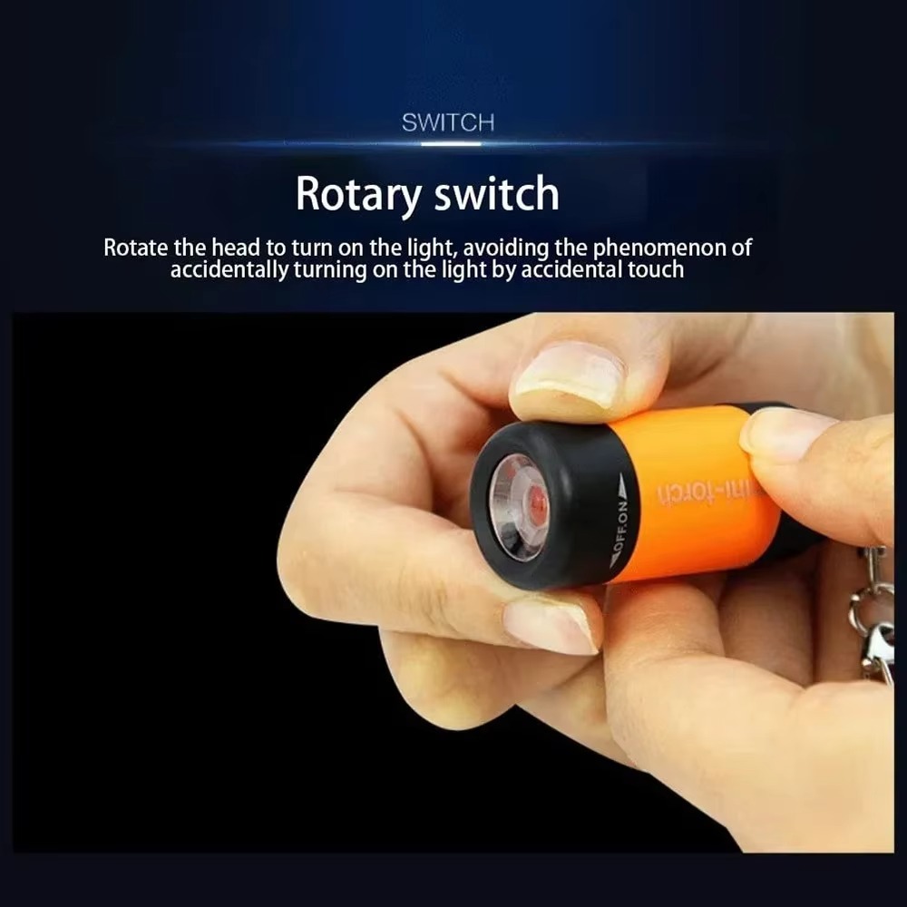 Mini Flashlight Keychain USB R - Edc Car Carry recension och pris