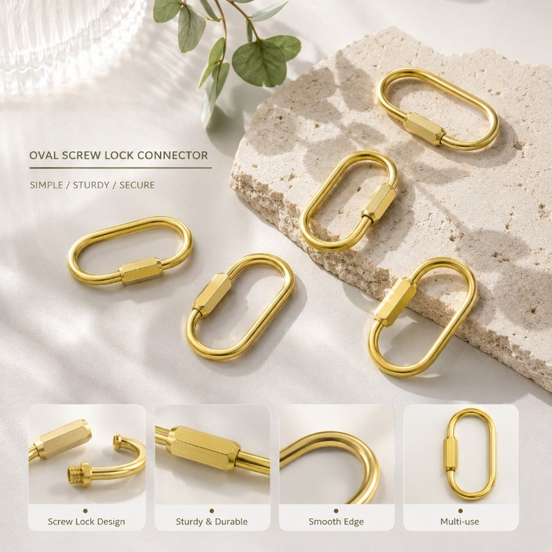 Solid Brass Screw Type D-Ring  - Edc Car Carry recension och pris