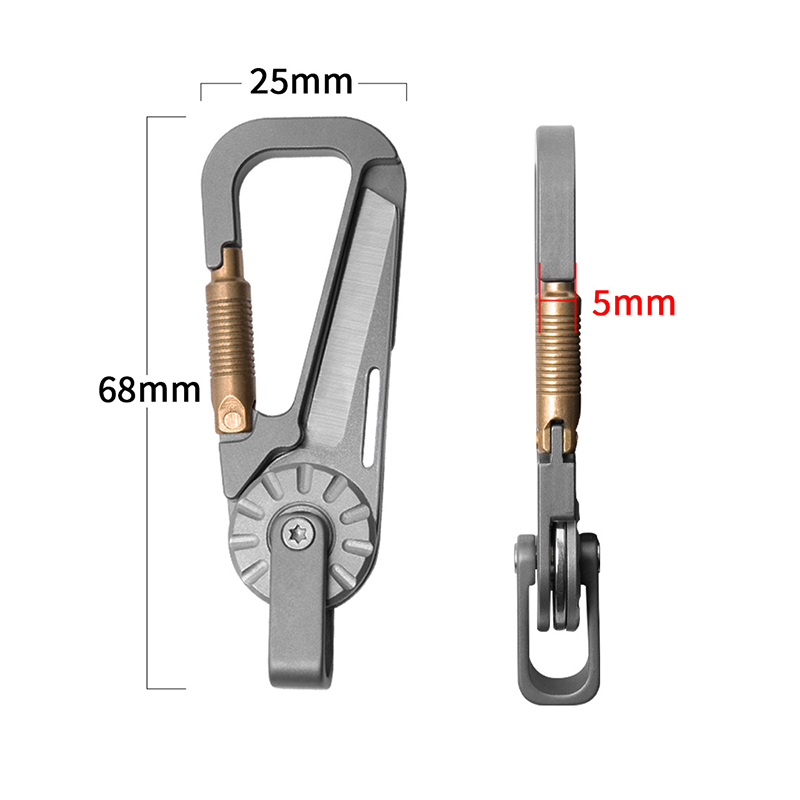 Titanium Alloy Car Keychain fo - Edc Car Carry recension och pris