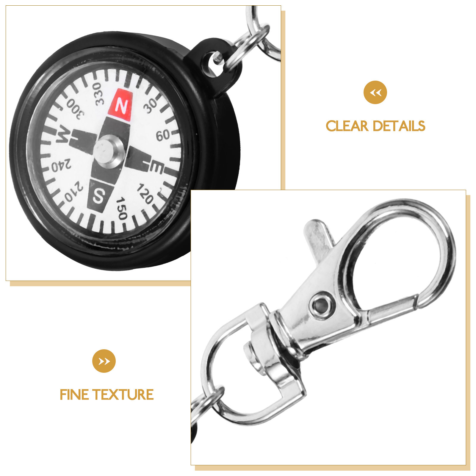 Plastic Pocket Compass Outdoor - Compass Keychain Mini recension och pris