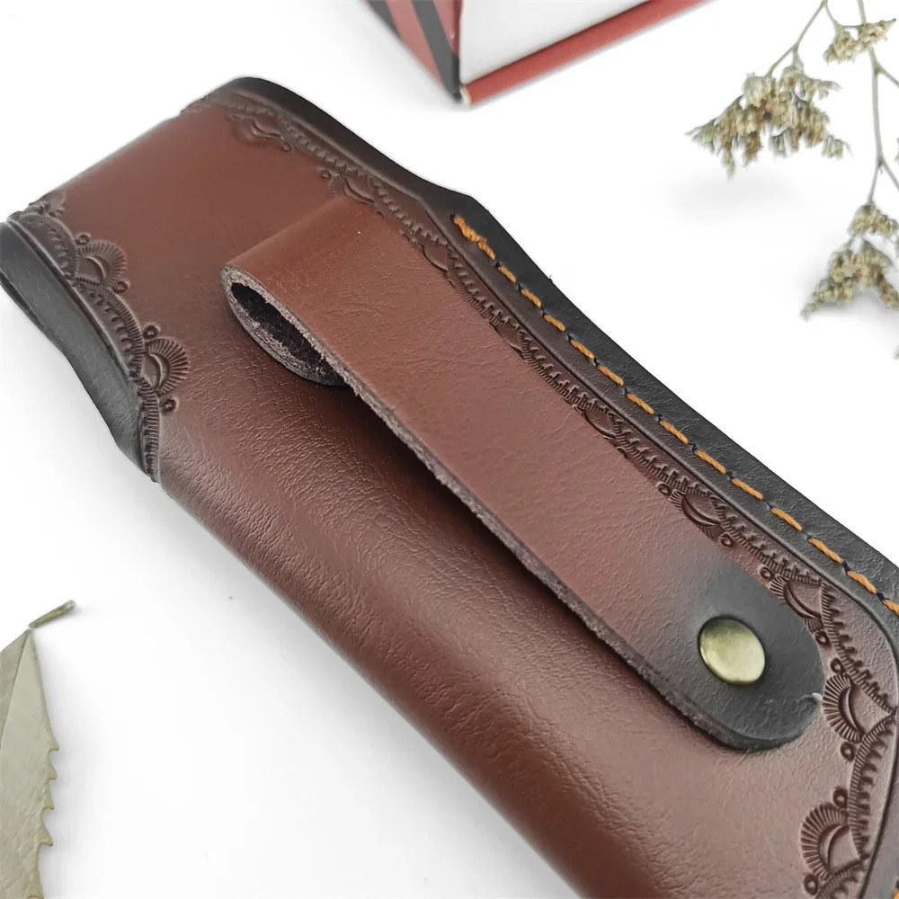 Collectible Embossed Genuine L - Leather Edc. Carry Pouch recension och pris