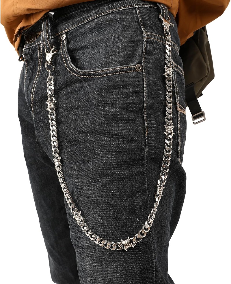 Biker Wallet Chain for Men Boy - Wallet Slim Titanium recension och pris