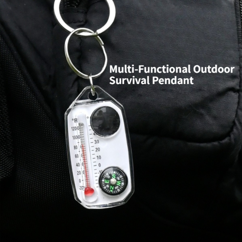 Mini Outdoor Survival Keychain - Compass Keychain Mini recension och pris