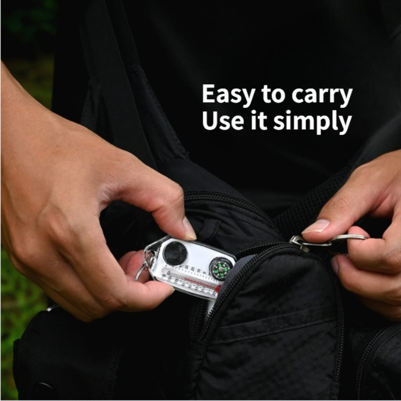 Mini Outdoor Survival Keychain - Compass Keychain Mini recension och pris