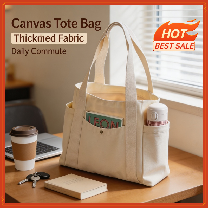 Large Capacity Canvas Tote Bag - Edc Carry Bag recension och pris