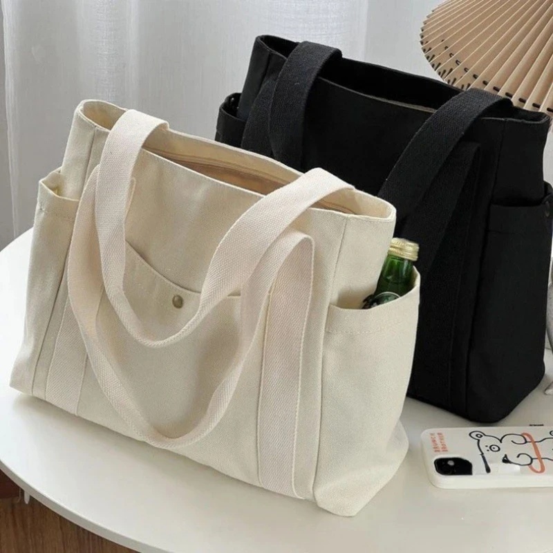 Large Capacity Canvas Tote Bag - Edc Carry Bag recension och pris